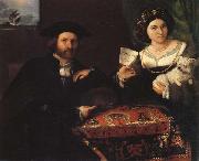 Lorenzo Lotto Husband and Wife France oil painting artist